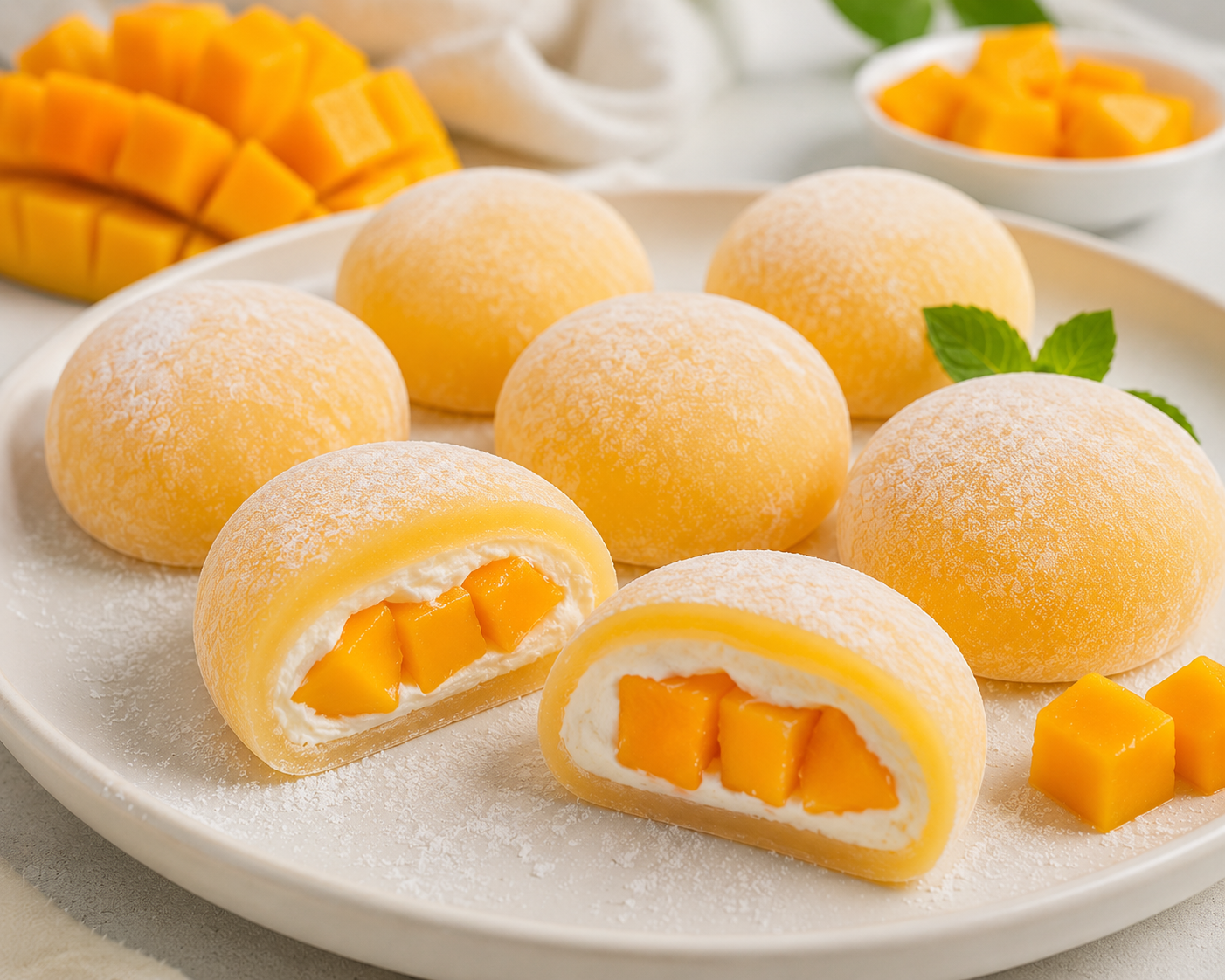 Mango Mochi – Tropical Chewy Delight 2 Mango Mochi