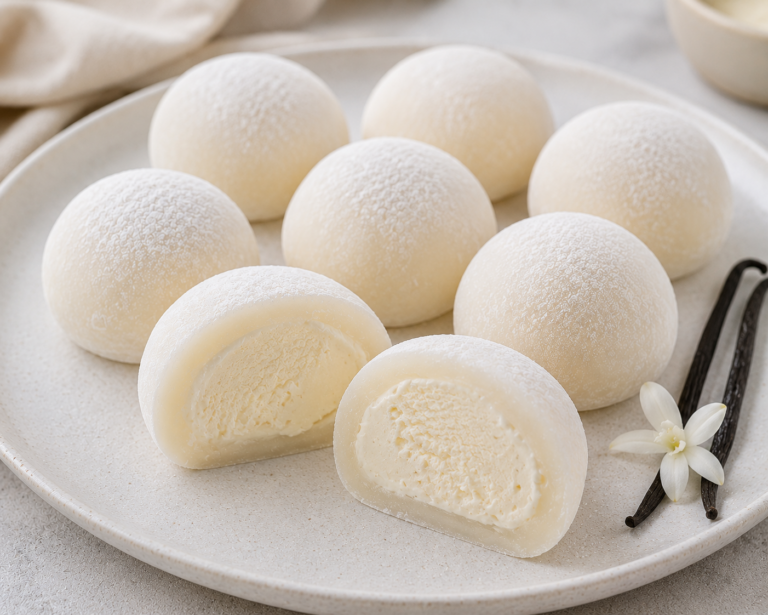 Vanilla Ice Cream Mochi